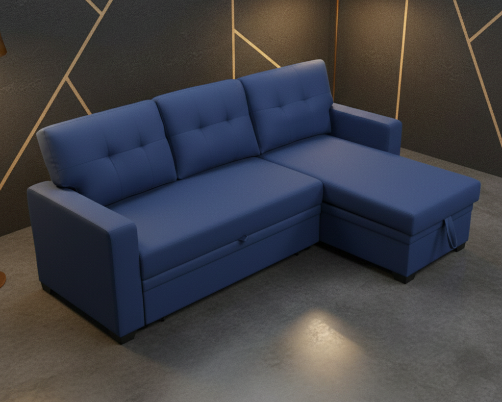 Comfortex "Grande" L-Shape Convertible with Teak Core - Comfortex