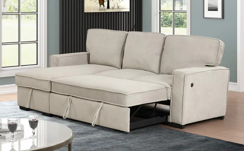 Comfortex  Lounger Fabric Sofa Cum Bed